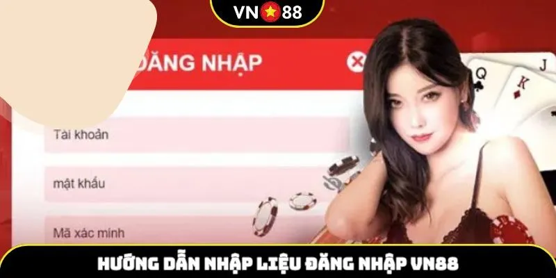 Hướng dẫn điền dữ liệu đăng nhập VN88