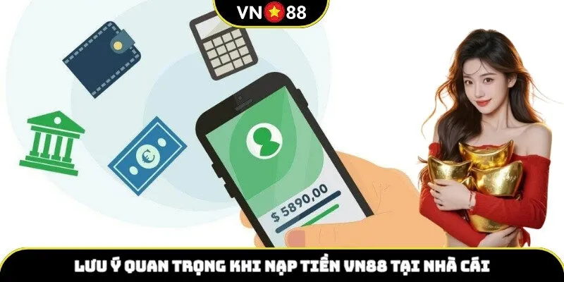 Lưu ý quan trọng khi nạp tiền VN88 tại nhà cái